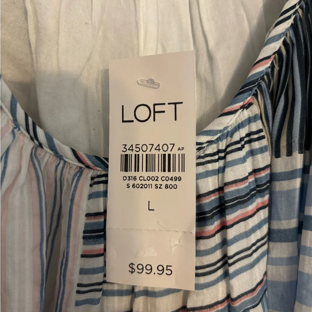 LOFT Multicolor Patchwork Dress - Picture 3 of 5